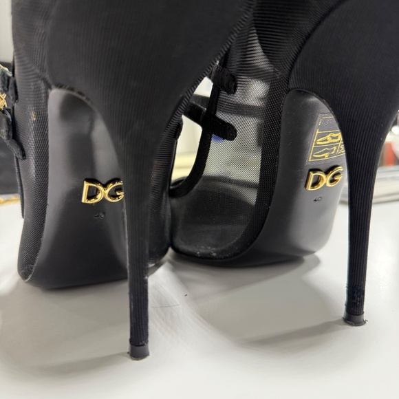 Dolce & Gabbana Black Mesh Mary Jane - Size 40 - Picture 4 of 8